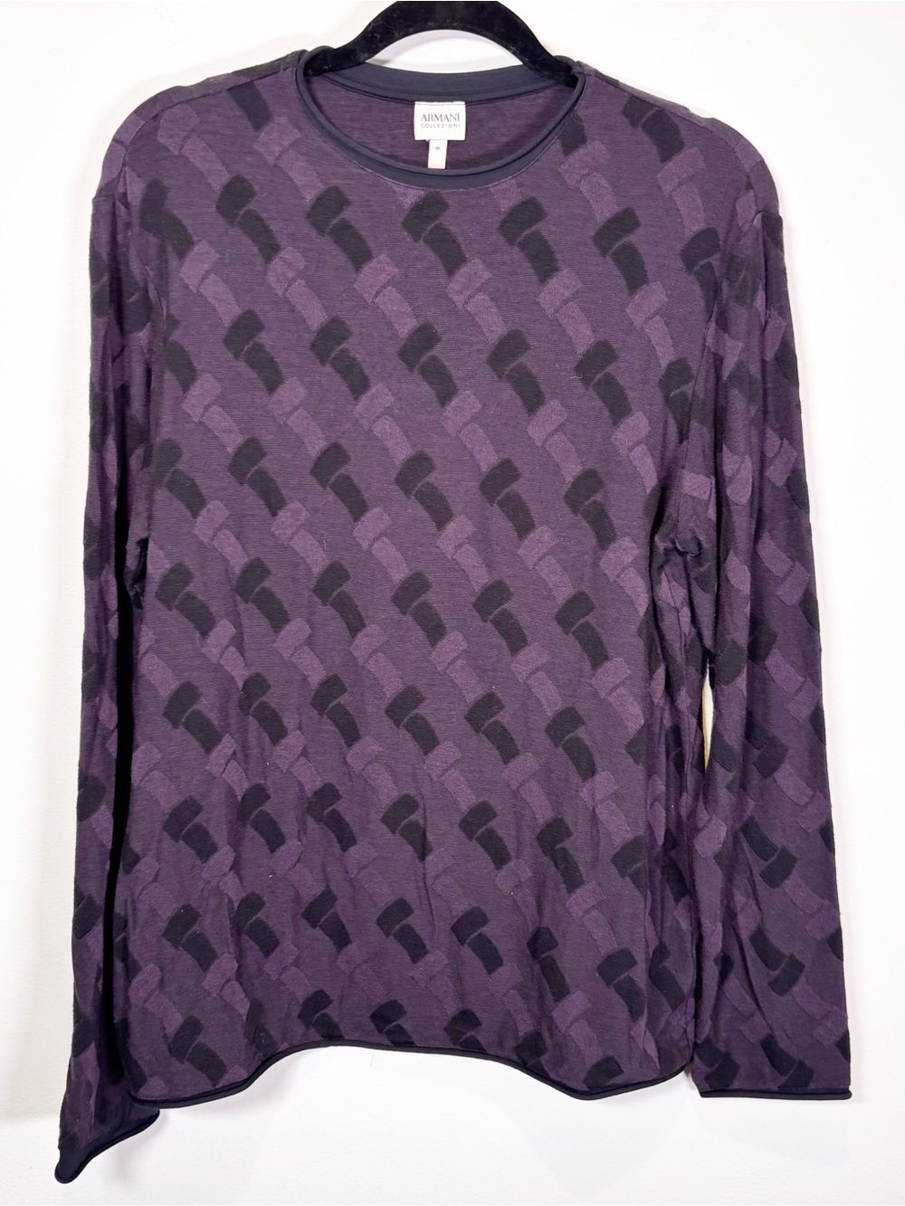 Armani Collezioni Purple Knit Sweater